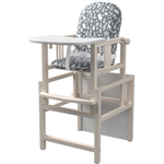 Стульчик для кормления Little Angel серый