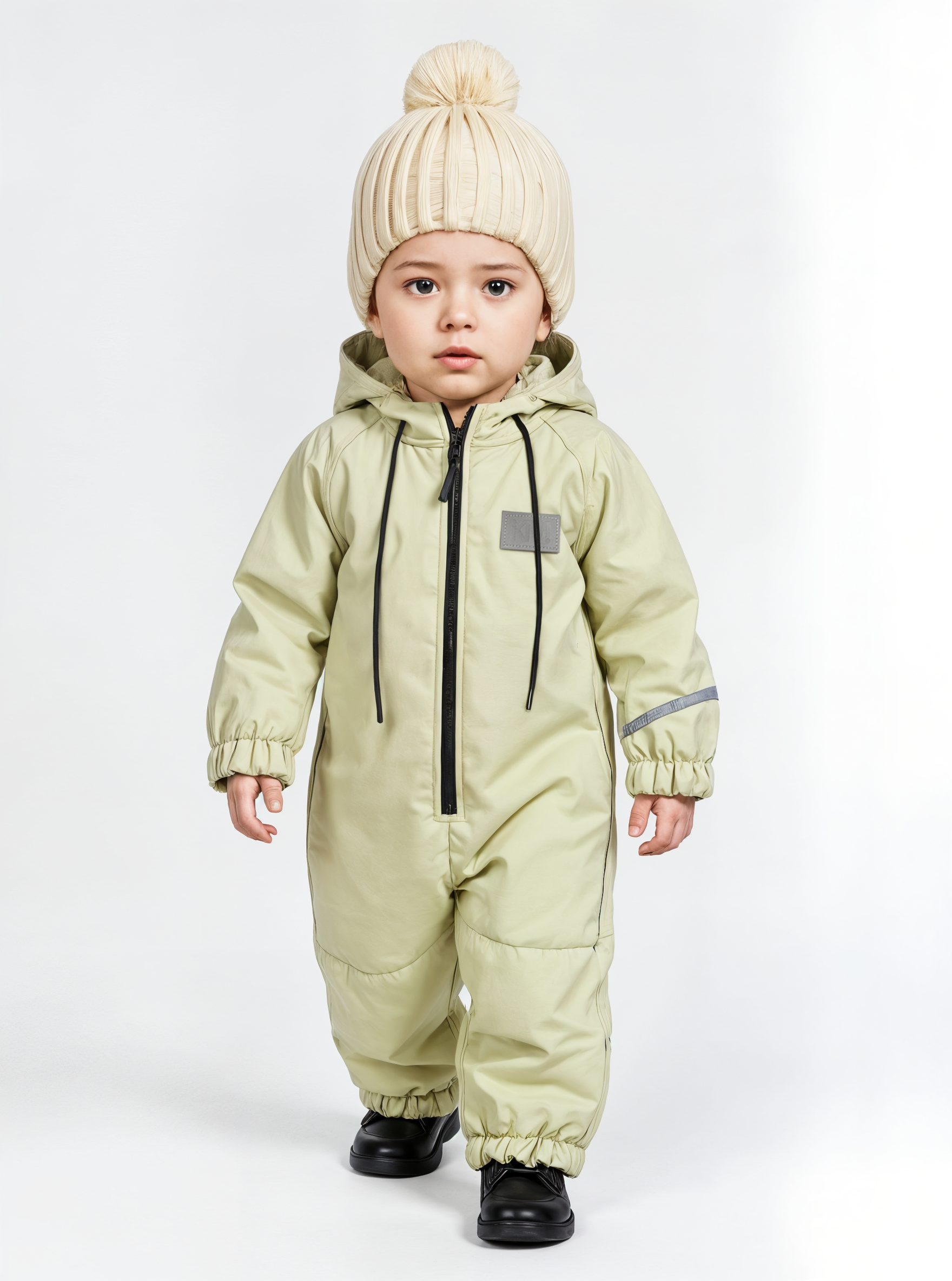 Комбинезон KiMMi Baby Кб-150830-043 серо-бежевый - фото 1