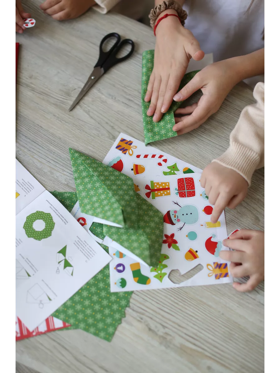 Набор для творчества HappyLine оригами Новогодний венок - фото 7