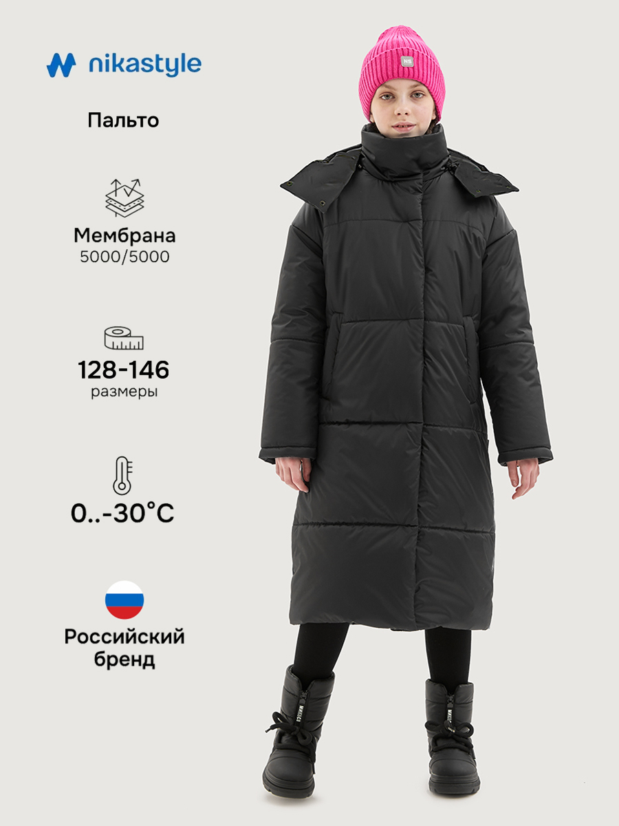 Пальто NIKASTYLE 6з9225 черный - фото 2