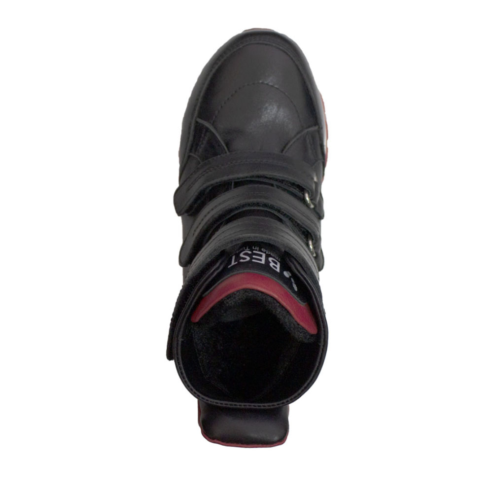 Ботинки Europen T175-33-34-СВ EUROPEN Кроссовки для девочки,черный,красный кожа - фото 3