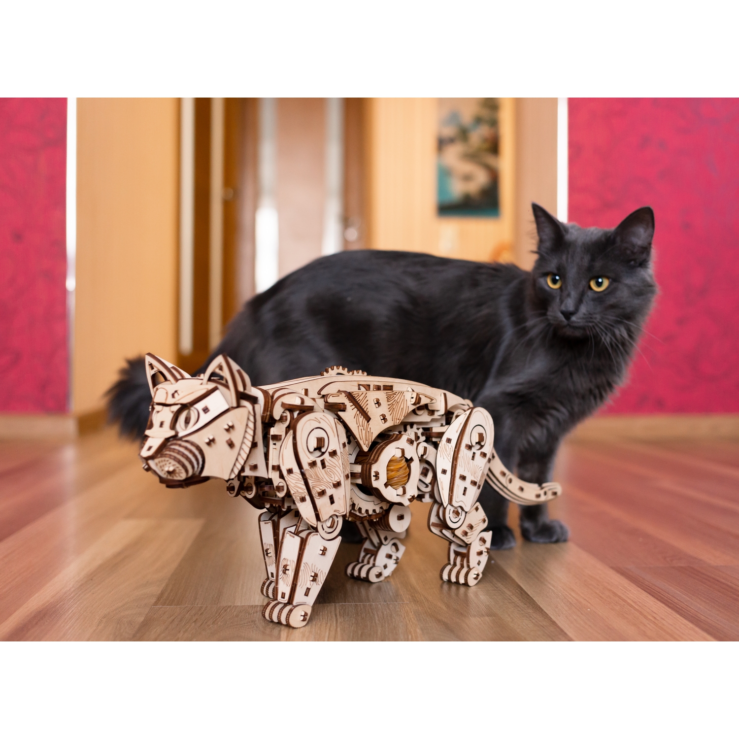 Конструктор Eco Wood Art Дикий Кот деревянный - фото 9