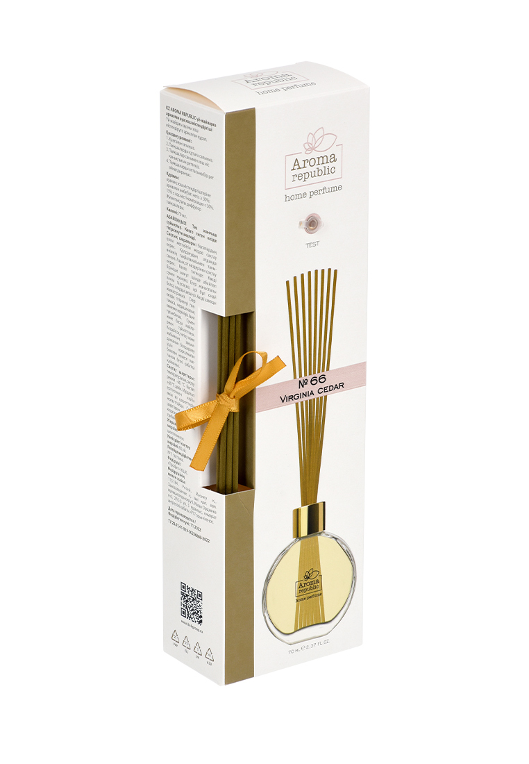 Ароматический диффузор Aroma Republic в стеклянном флаконе 70 мл №66 Virginia cedar - фото 1
