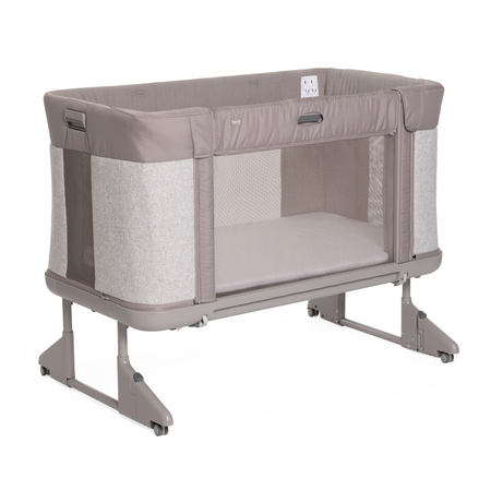 Детская кроватка Chicco Next2Me Forever прямоугольная, без маятника (серый)
