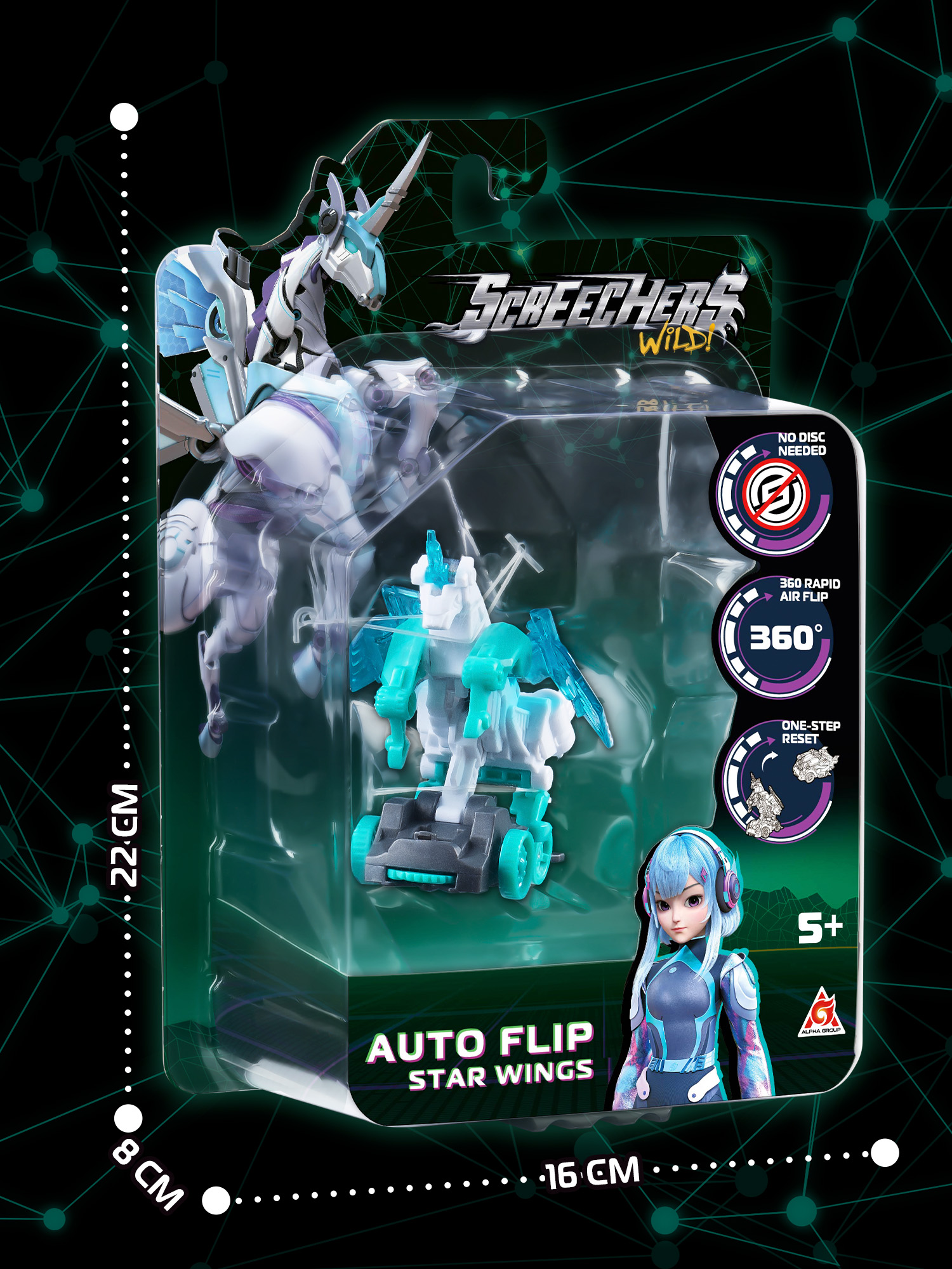 Игровой набор Screechers Wild Автофлип Стар Вингс - фото 10