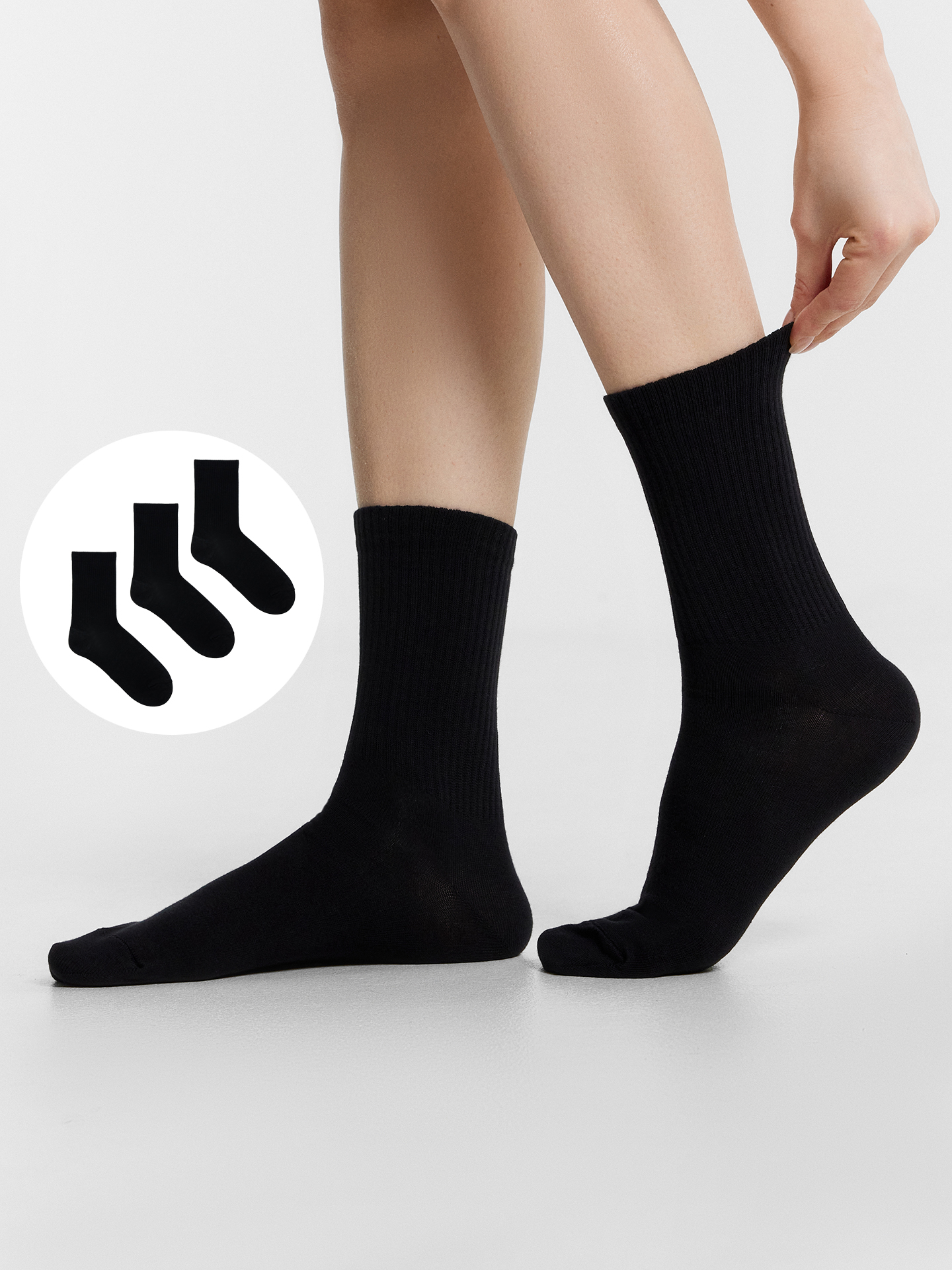 Носки 3 пары Mark Formelle (Марк Формэль) 217A-1334/черный-3/ - фото 1