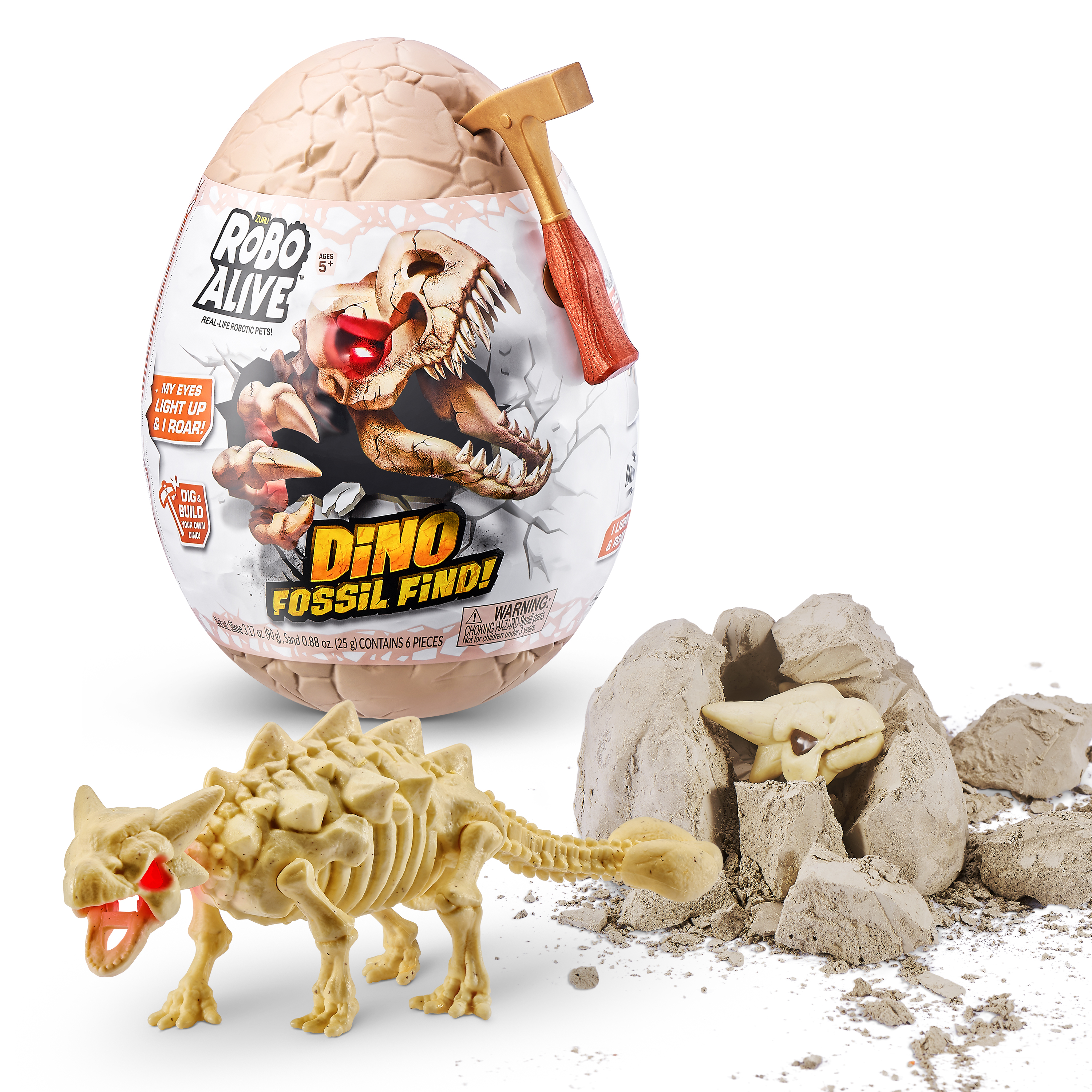 Набор для раскопок Zuru ROBO ALIVE Dino Fossil Find - фото 10