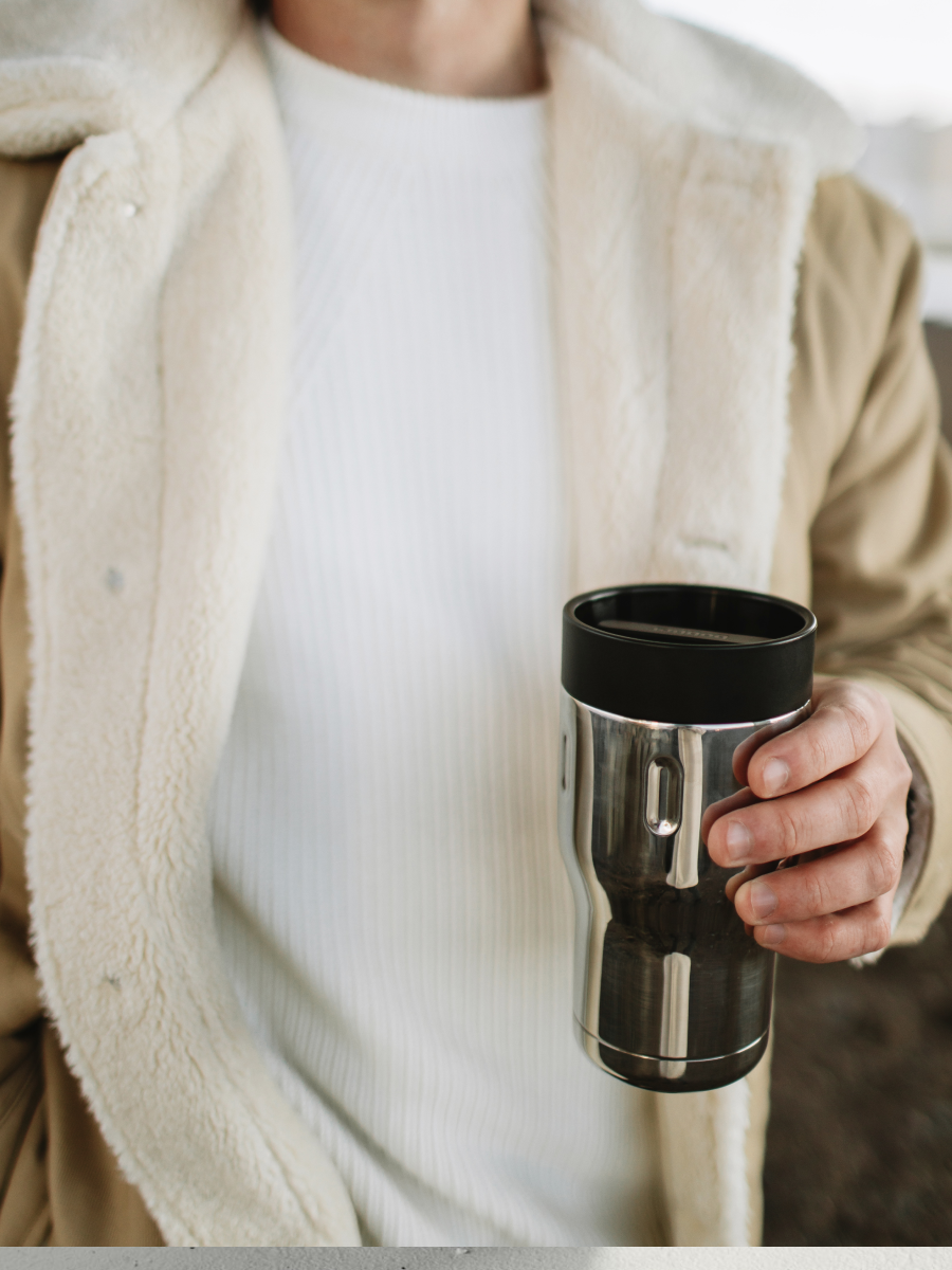 Термокружка для чая 350 мл Tumbler Bobber зеркальный - фото 9