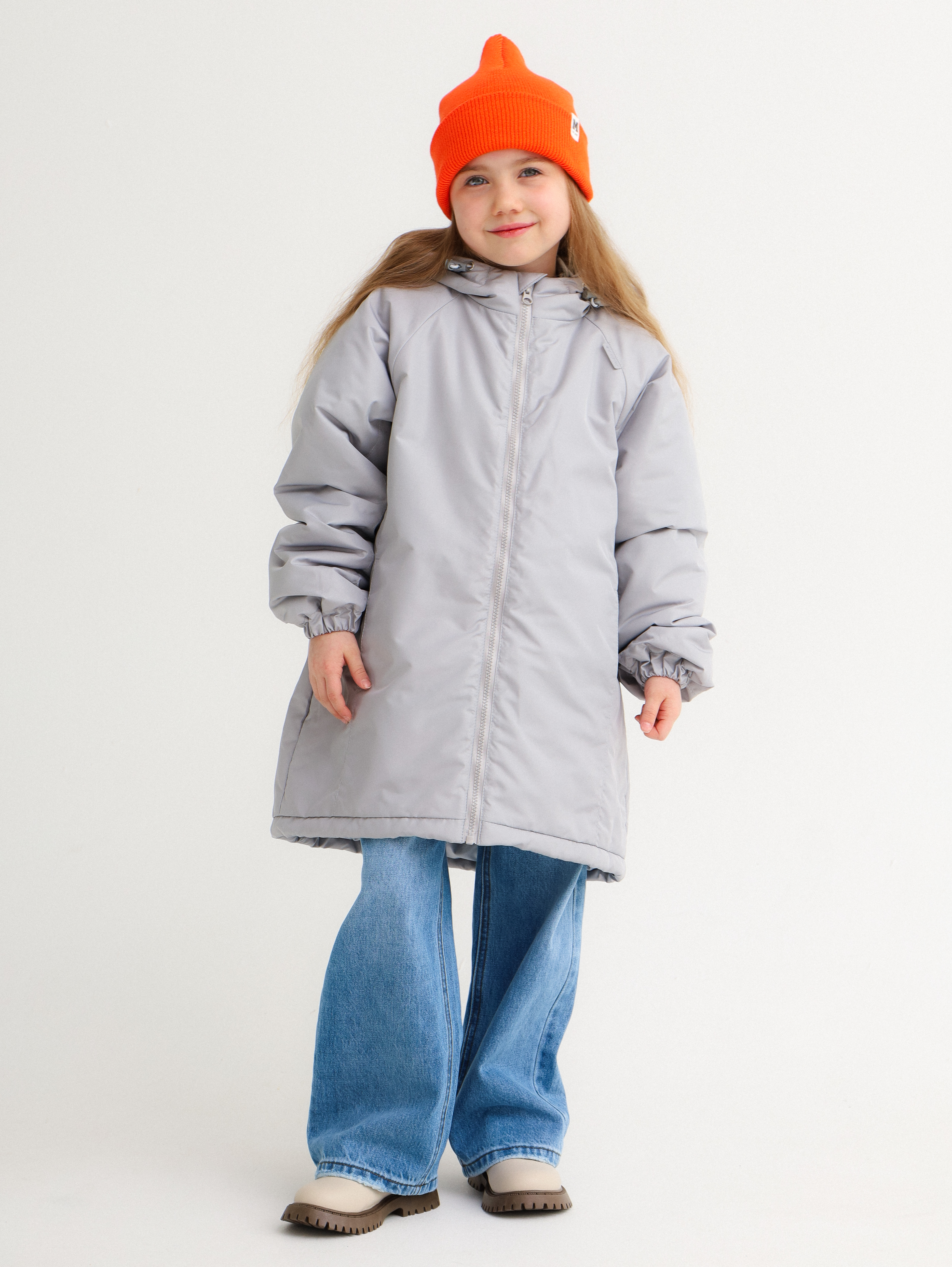 Куртка MINIDINO G-VO-Krt-113/0Куртка демисезонная К2 серая детская - фото 2