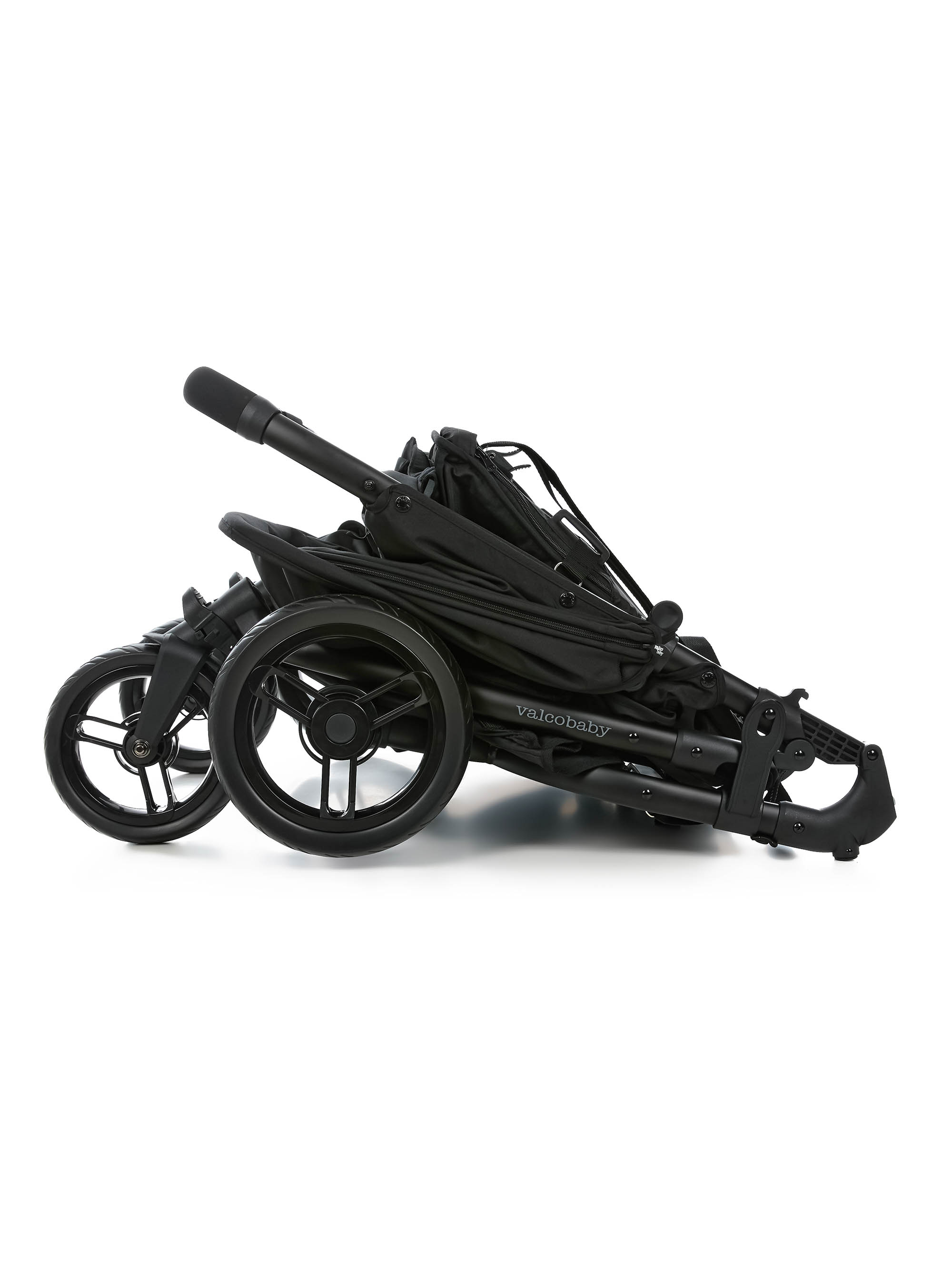 Коляска прогулочная для двойни Valco baby Snap Duo Flatt Matt черный - фото 24