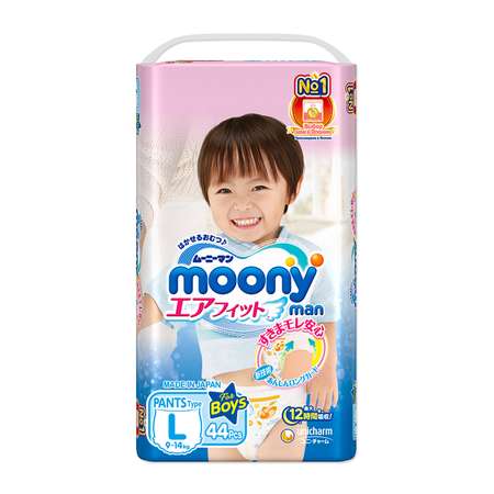 Трусики Moony L (9-14 кг) 44 шт.