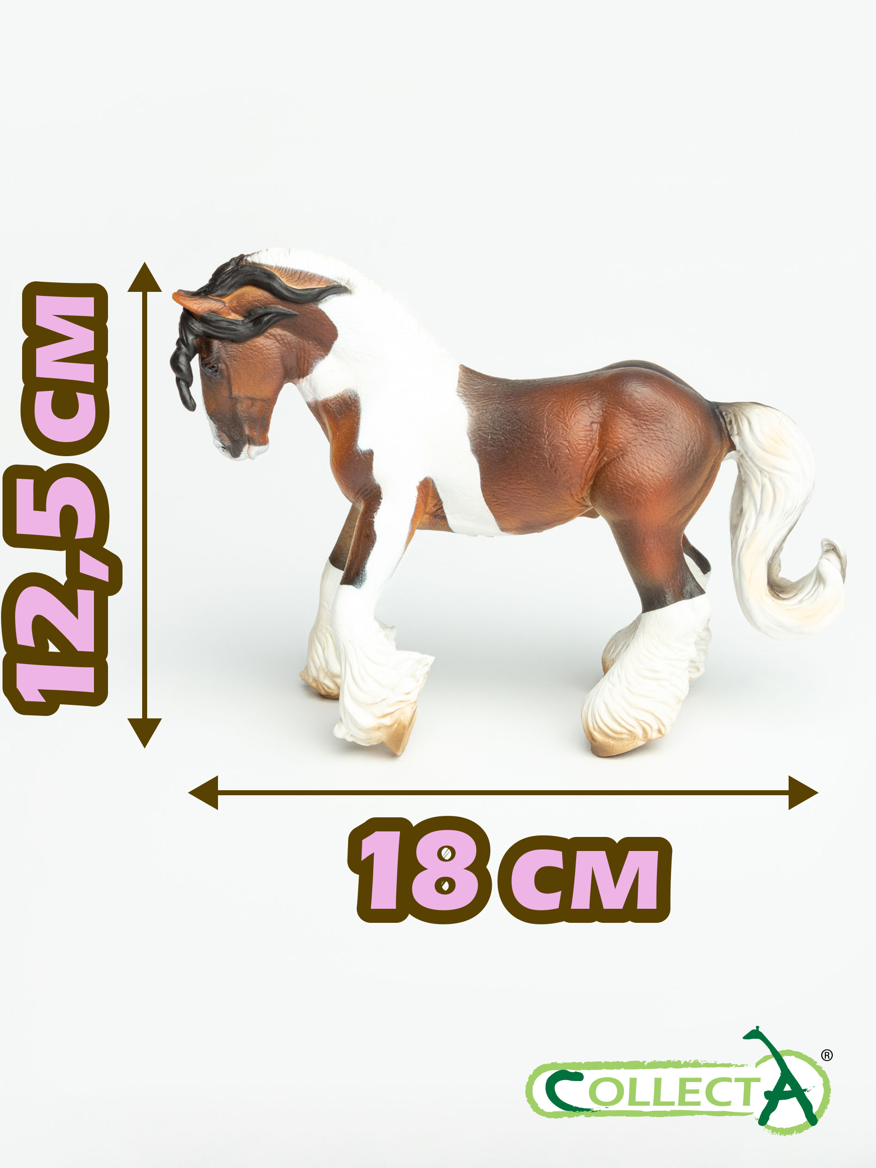 Фигурка Collecta Тинкер жеребец пегий - фото 2