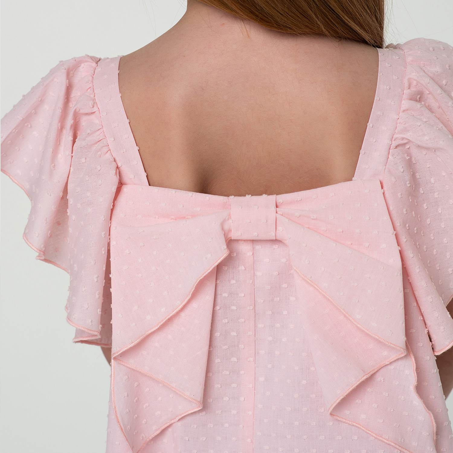 Платье LisaWeta D-064-23 пудра - фото 5