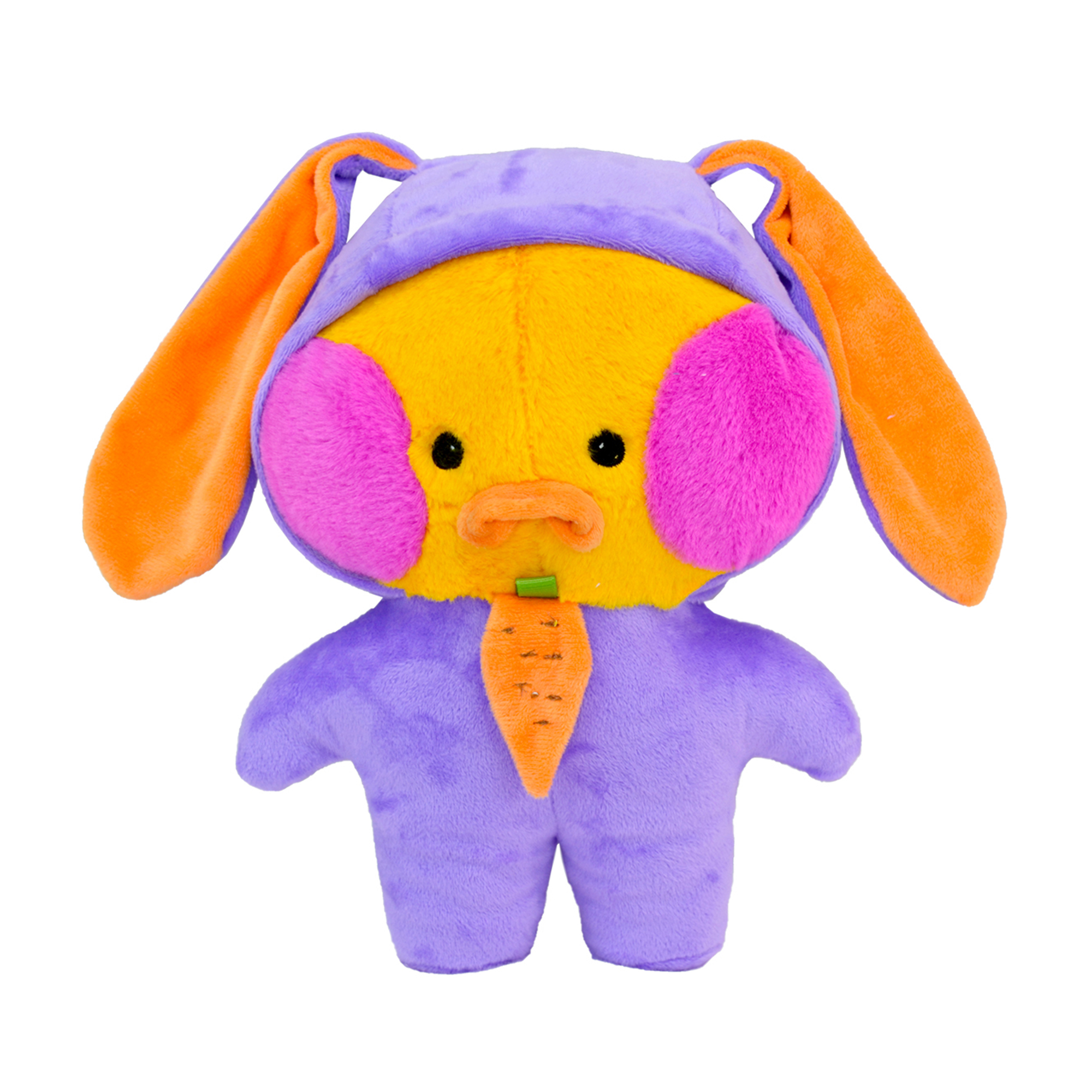 Мягкая игрушка GoldStitch Утка 30 см со съемной одеждой - фото 1