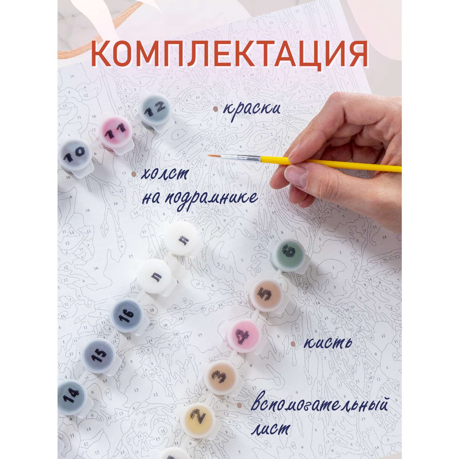 Картина по номерам Attivio Котик - фото 4