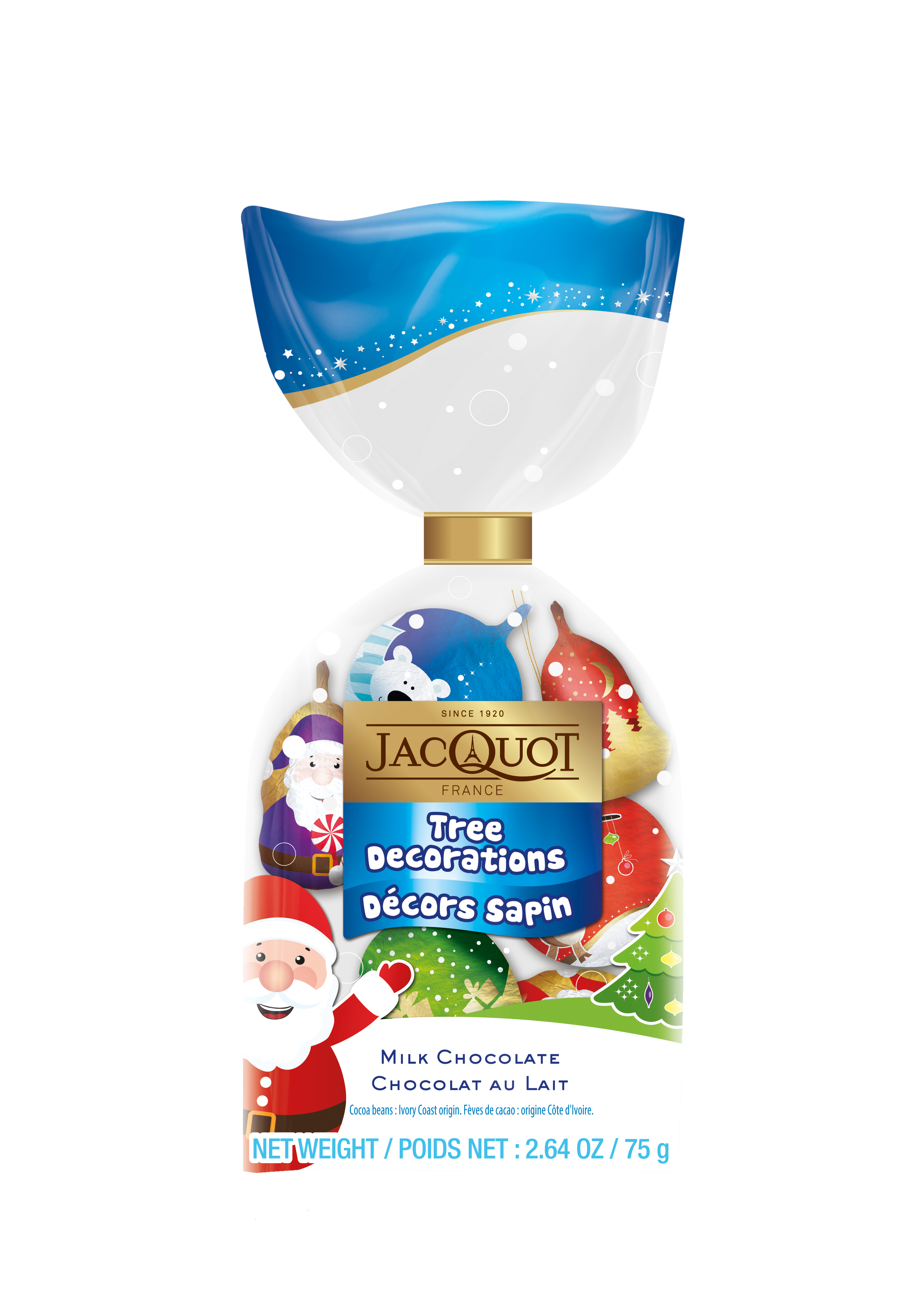Шоколадные Jacquot елочные игрушки - фото 1
