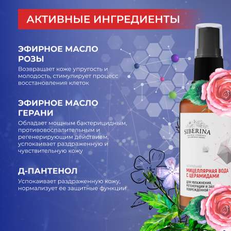 Мицеллярная вода Siberina 50 мл