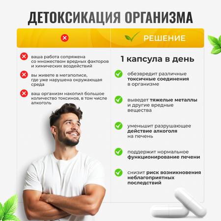 Альфа-липоевая кислота 100мг Green Leaf Formula детокс похудение энергия