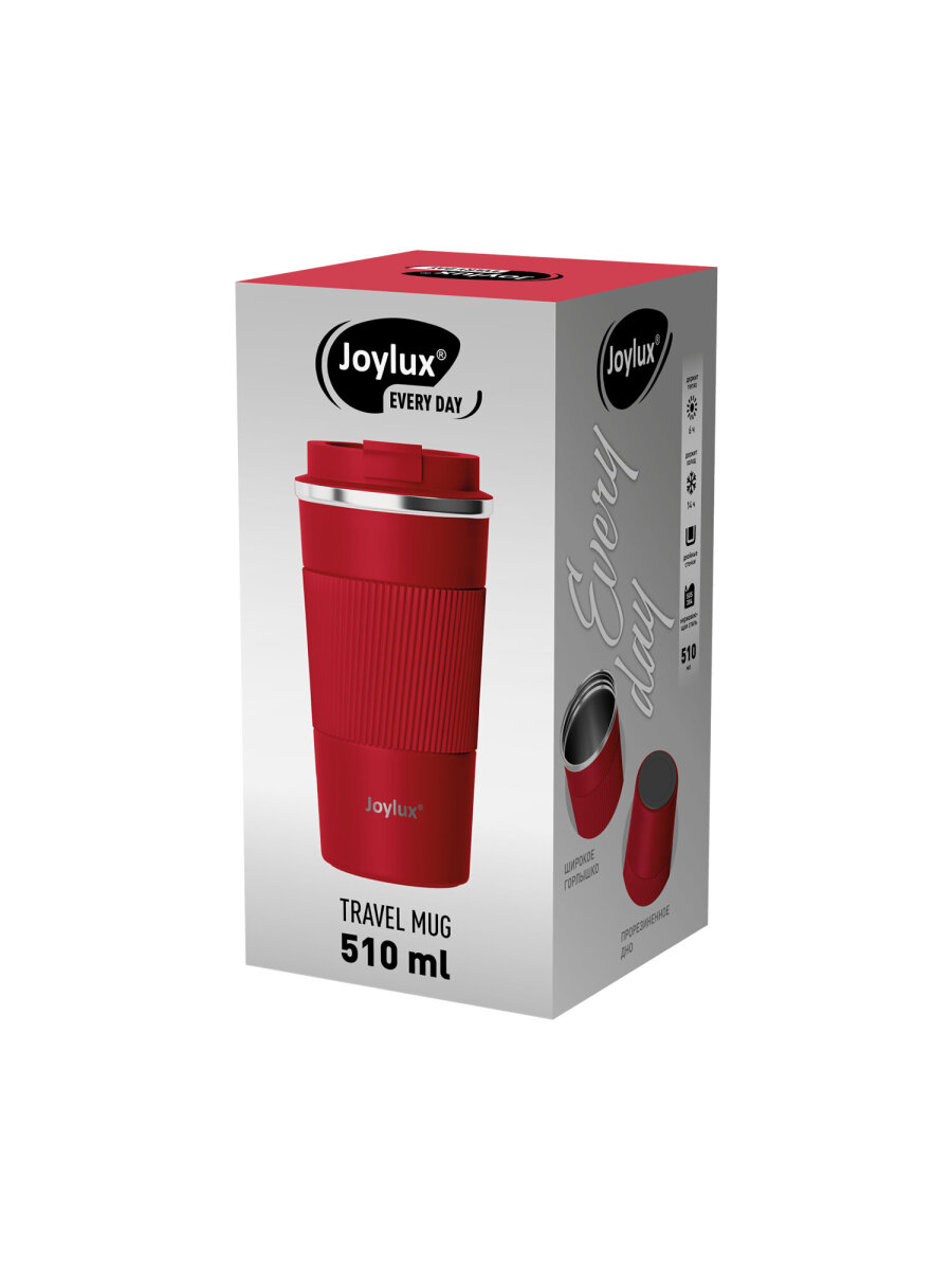 Термокружка Joylux автомобильная 510 мл термостакан для кофе и чая - фото 2