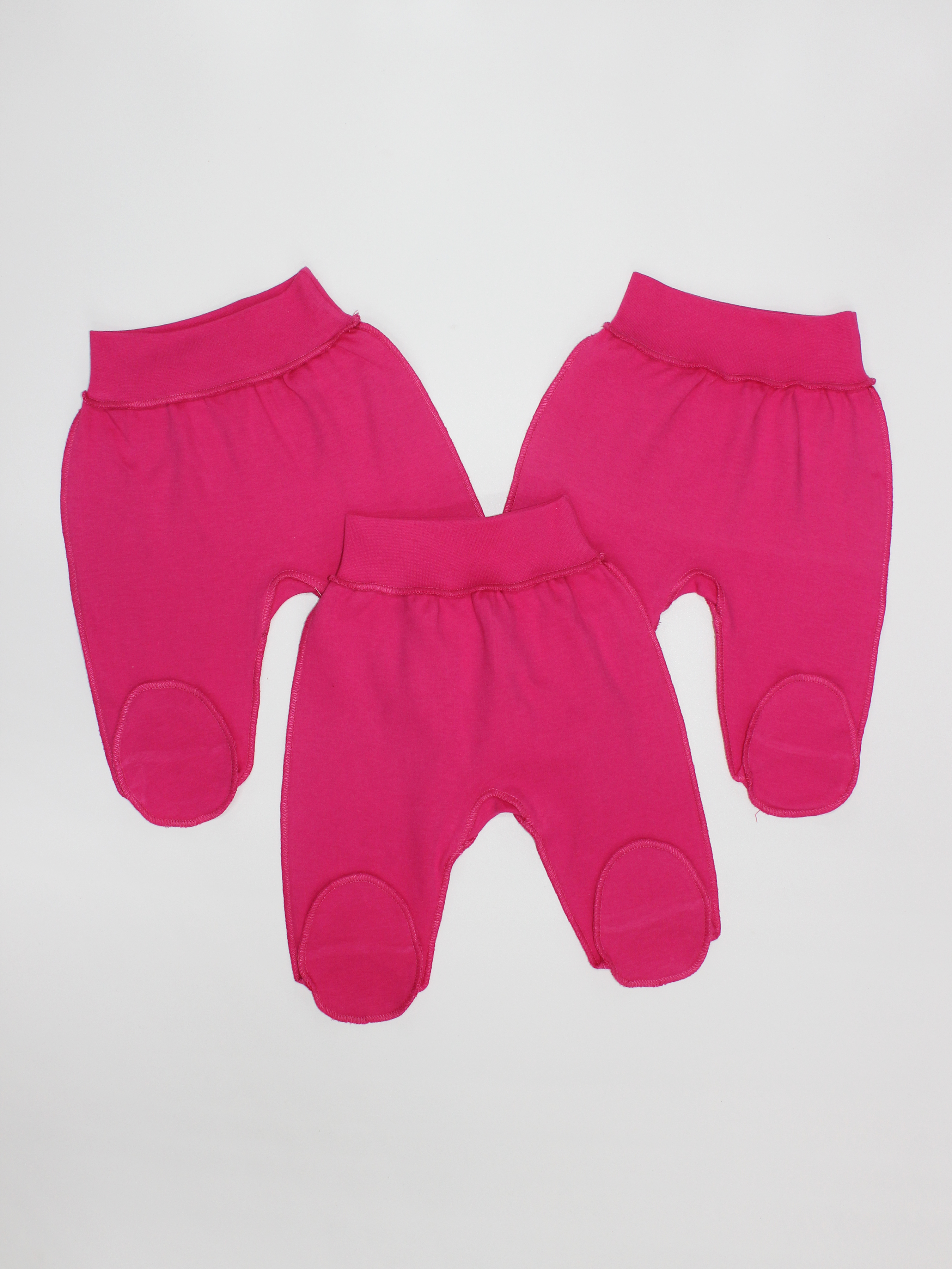 Ползунки 3 шт Шустрая пчелка 3202Фуксия - фото 1