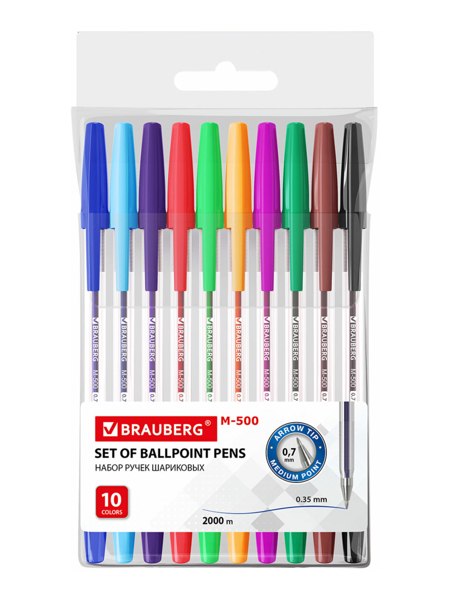 Ручка шариковая Brauberg 10 шт. - фото 5