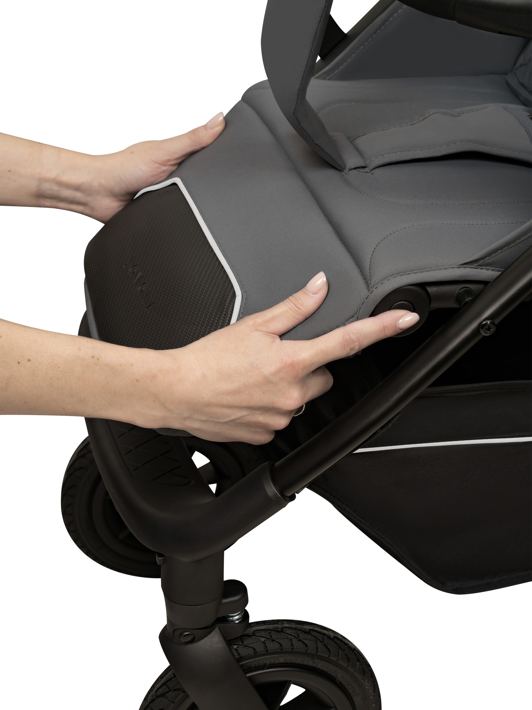 Коляска прогулочная JOVOLA Selena Air new темно-серый - фото 23