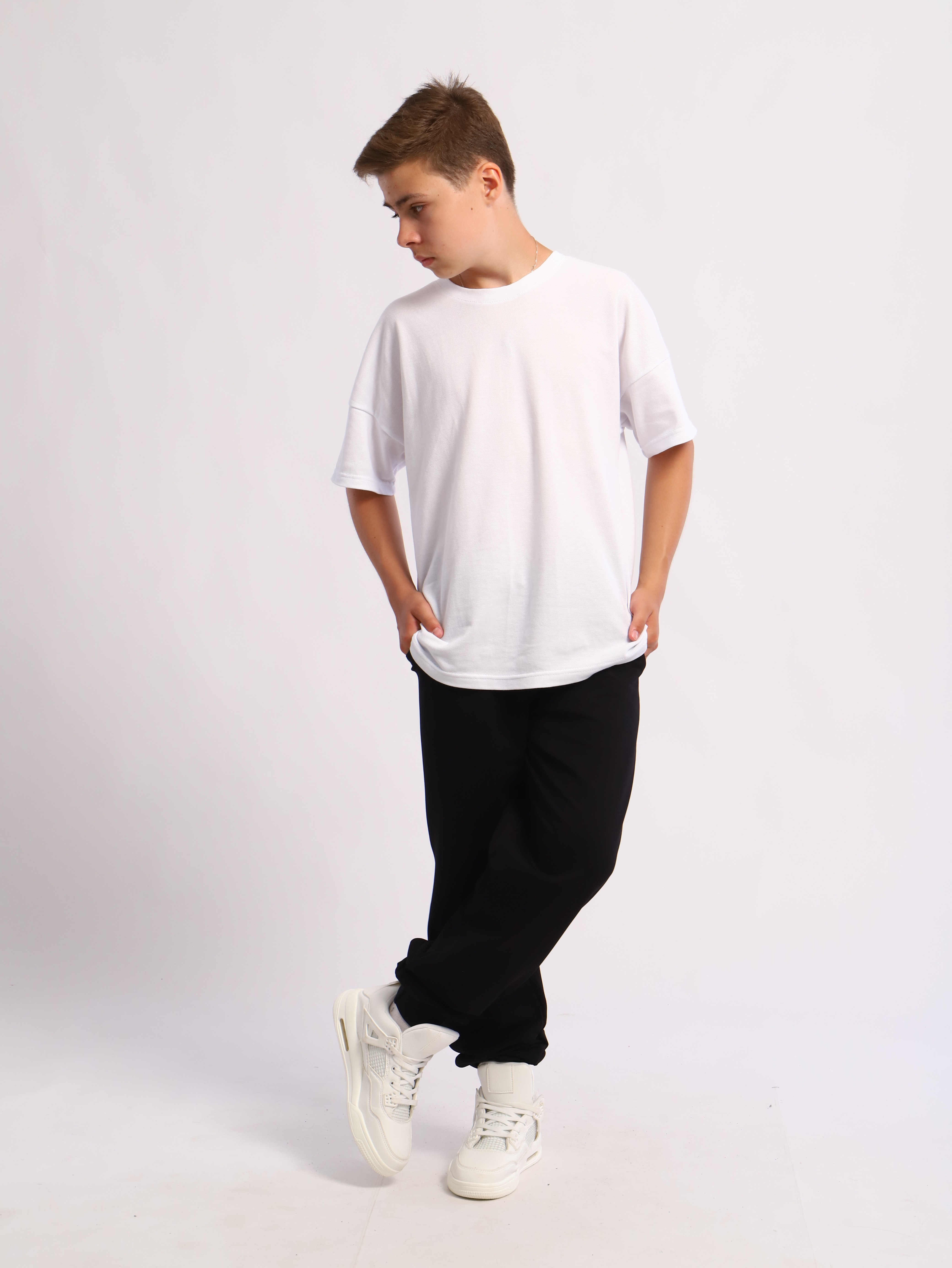 Брюки ЛАДОШКИ Брюки Бой черный - фото 7