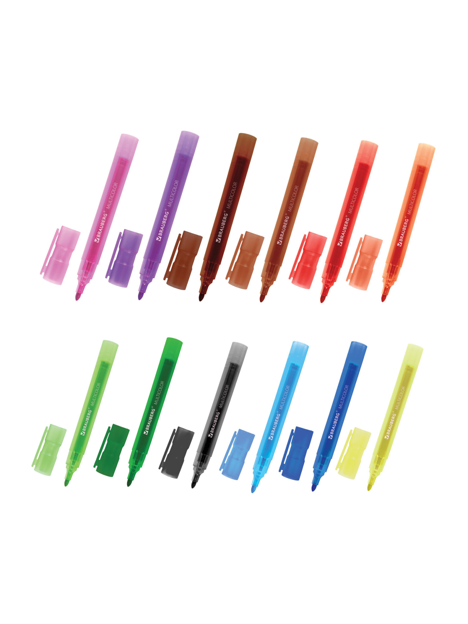 Маркеры Brauberg 12 шт. - фото 6