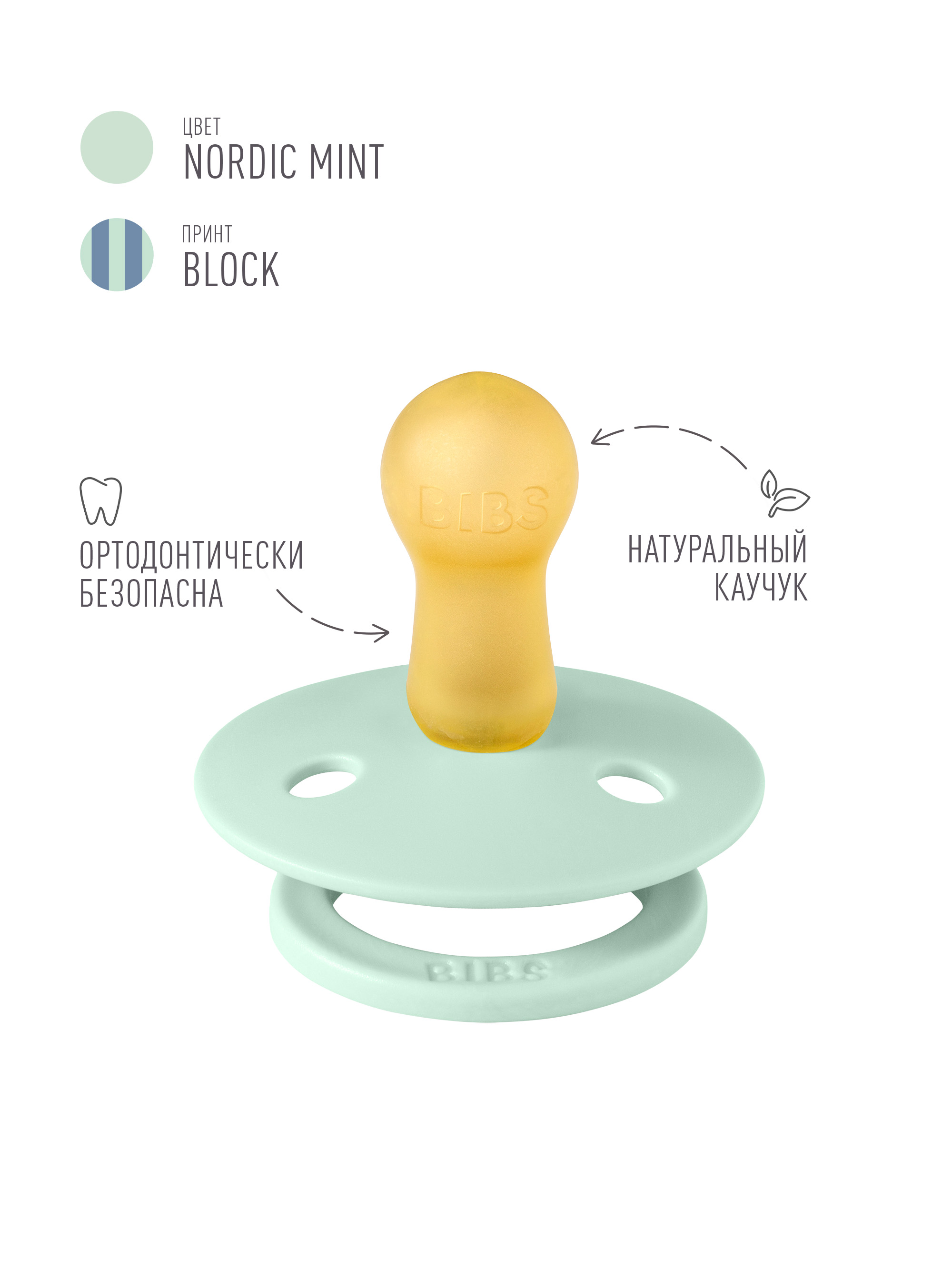 Набор BIBS латекс классическая от 6 мес. 2 шт. - фото 3