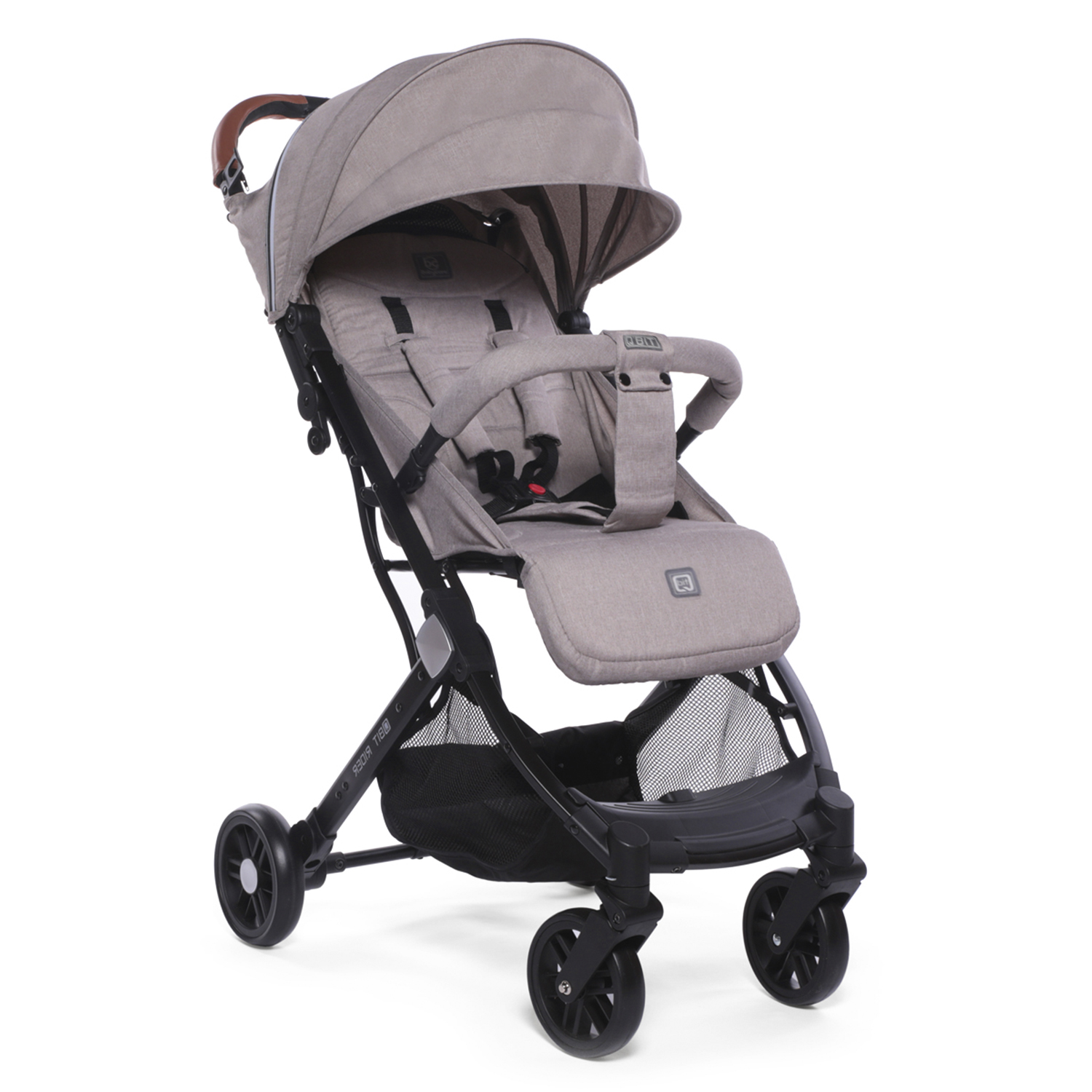 Коляска прогулочная BabyCare Q'bit бежевый бежевый - фото 1