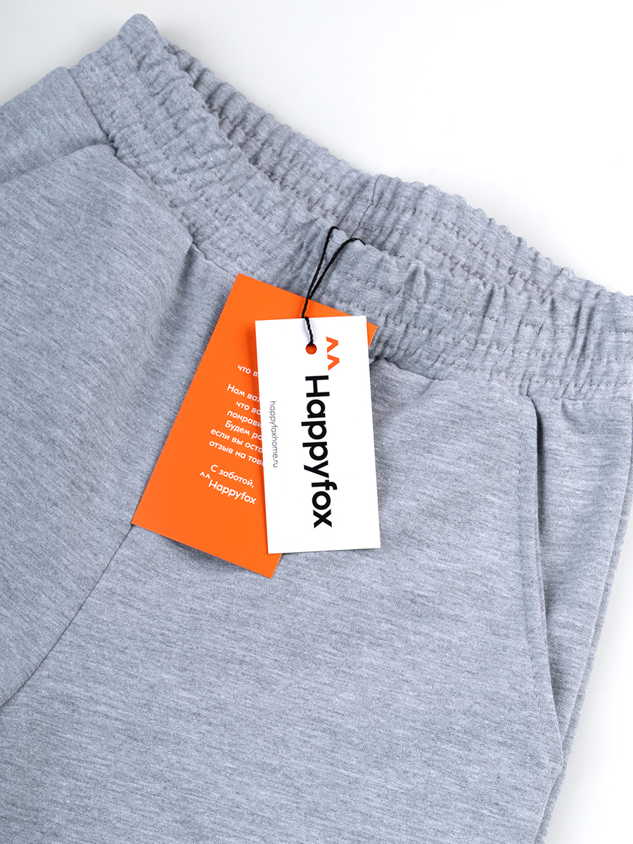 Брюки HappyFox HF070SPсерыймеланж - фото 6