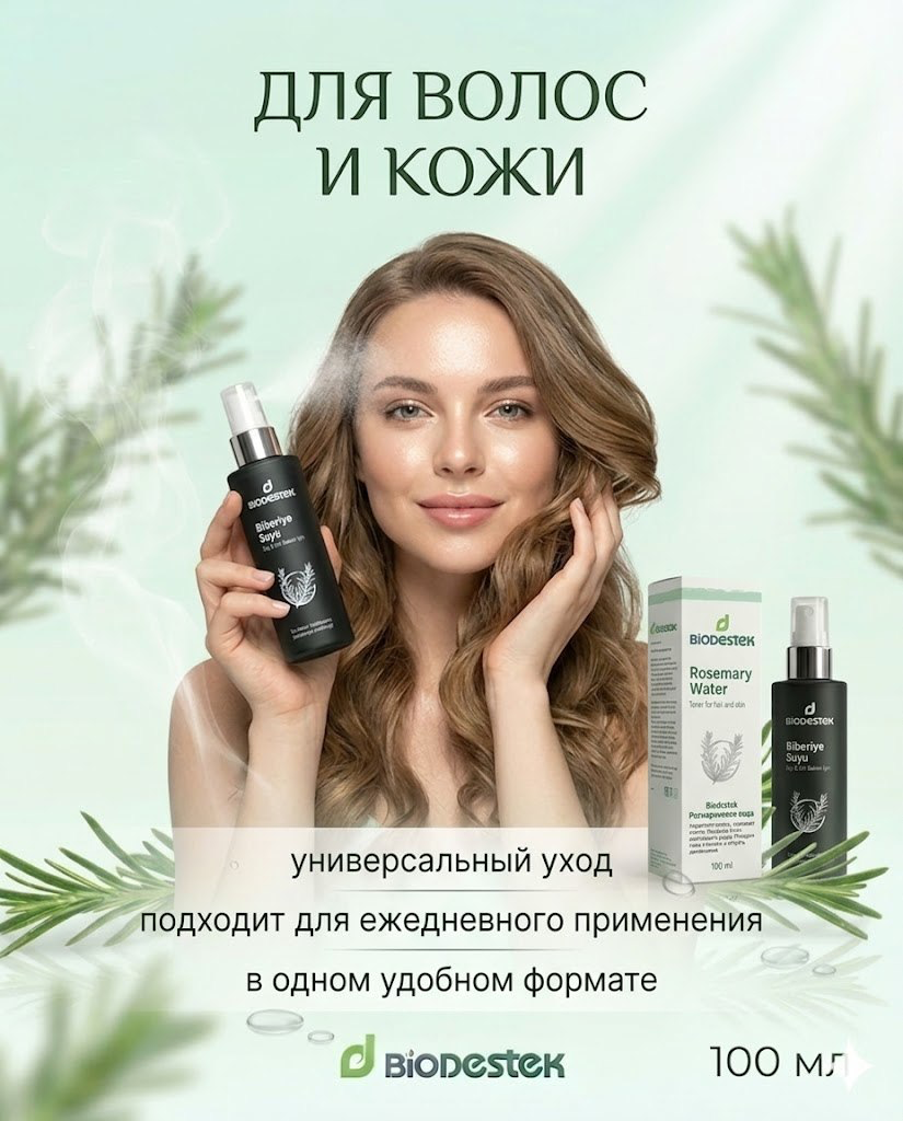 Розмариновая вода DESTEK для кожи и волос - фото 9