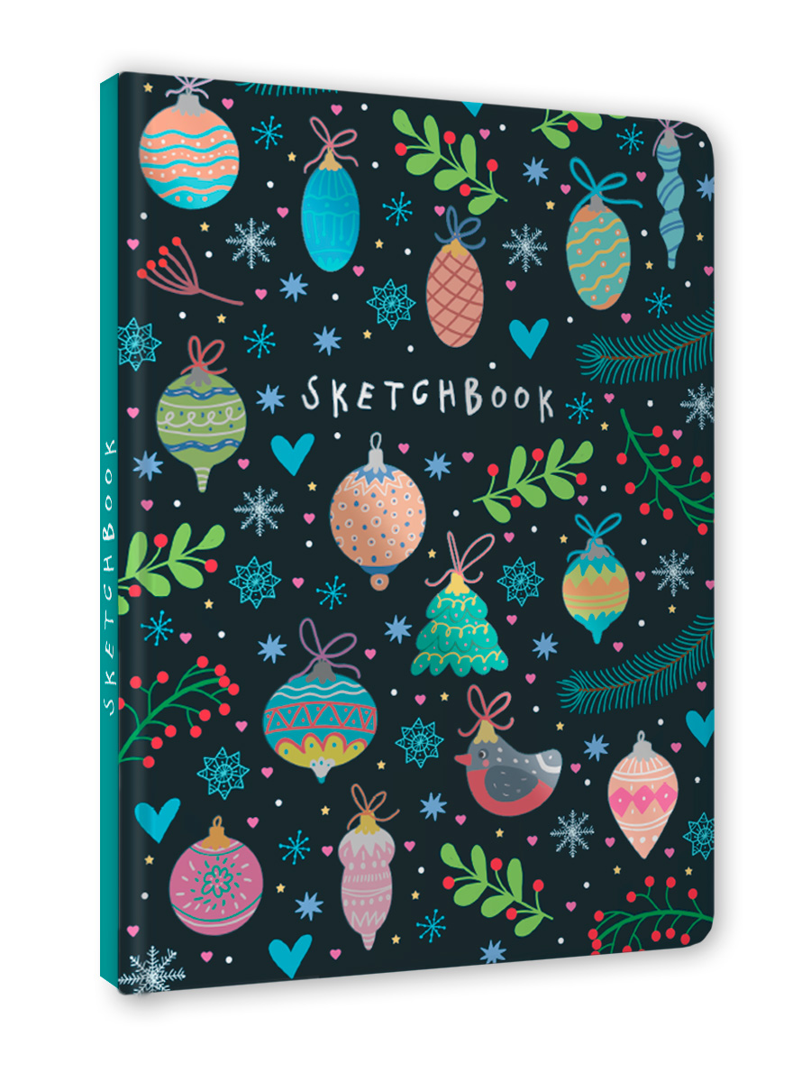 Скетчбук Проф-Пресс Новогодний А5. Новый год А5 64 лист. 1 шт. - фото 6