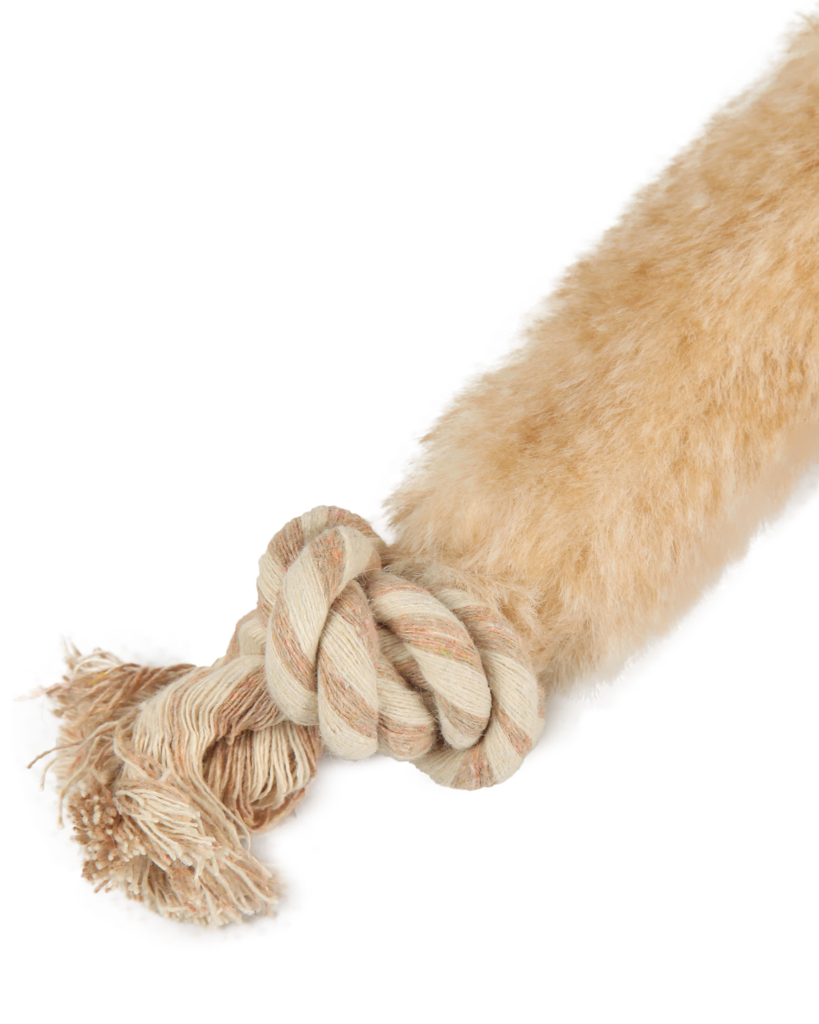 Игрушка для собак Barbaks Ленивец Леонид пищит с канатиком 60*26см - фото 3