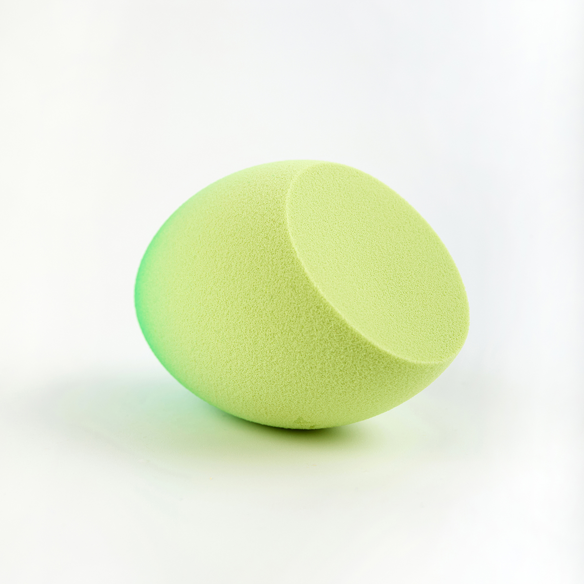 Срезом, Зеленый SOLOMEYA Спонж для макияжа со - фото 7