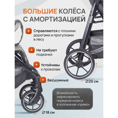 Коляска прогулочная Acarento черный