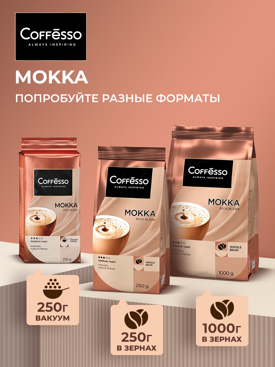 Кофе в зернах Coffesso Mokko - фото 8