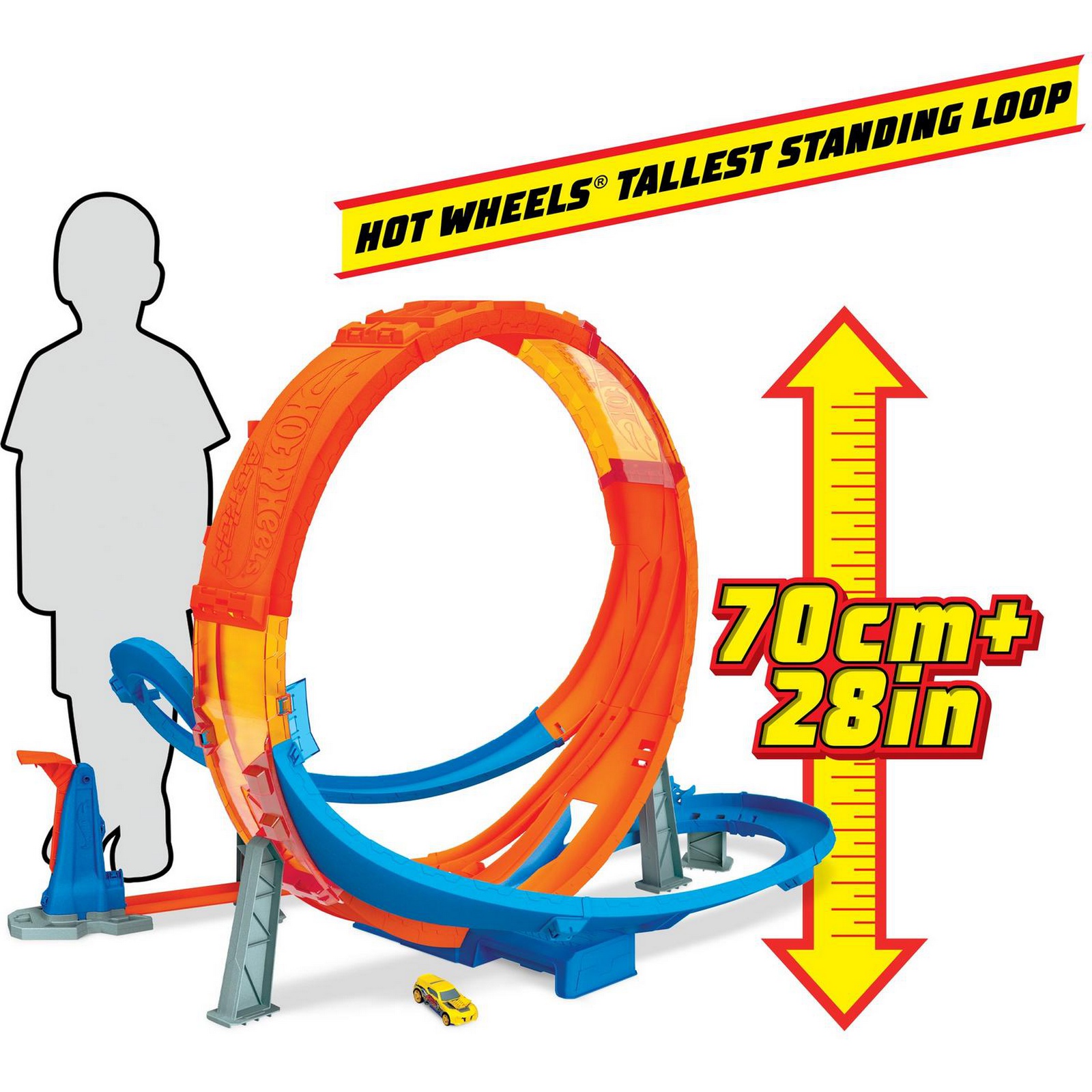 Трек Hot Wheels Гигантская петля с пусковой установкой GTV14 - фото 13