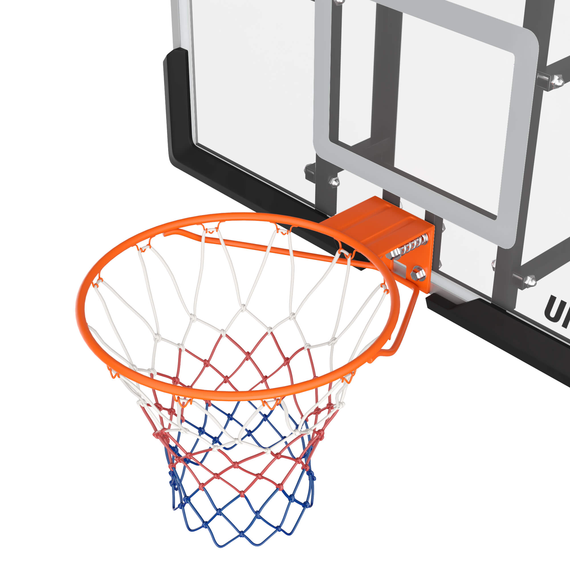 Баскетбольный щит UNIX line из поликарбоната в стальной раме B-Backboard Square диаметр кольца R45 - фото 11