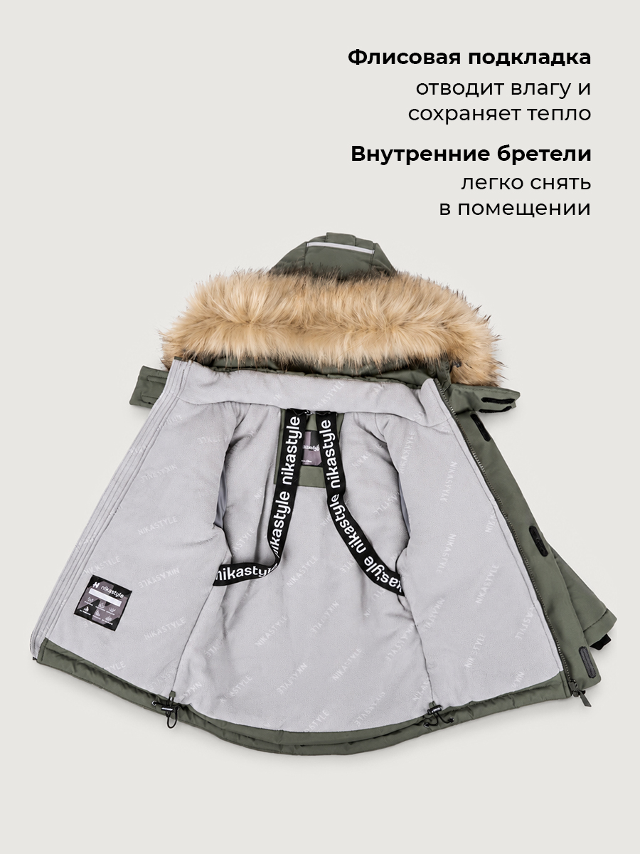 Куртка NIKASTYLE 4з1326 хаки - фото 7