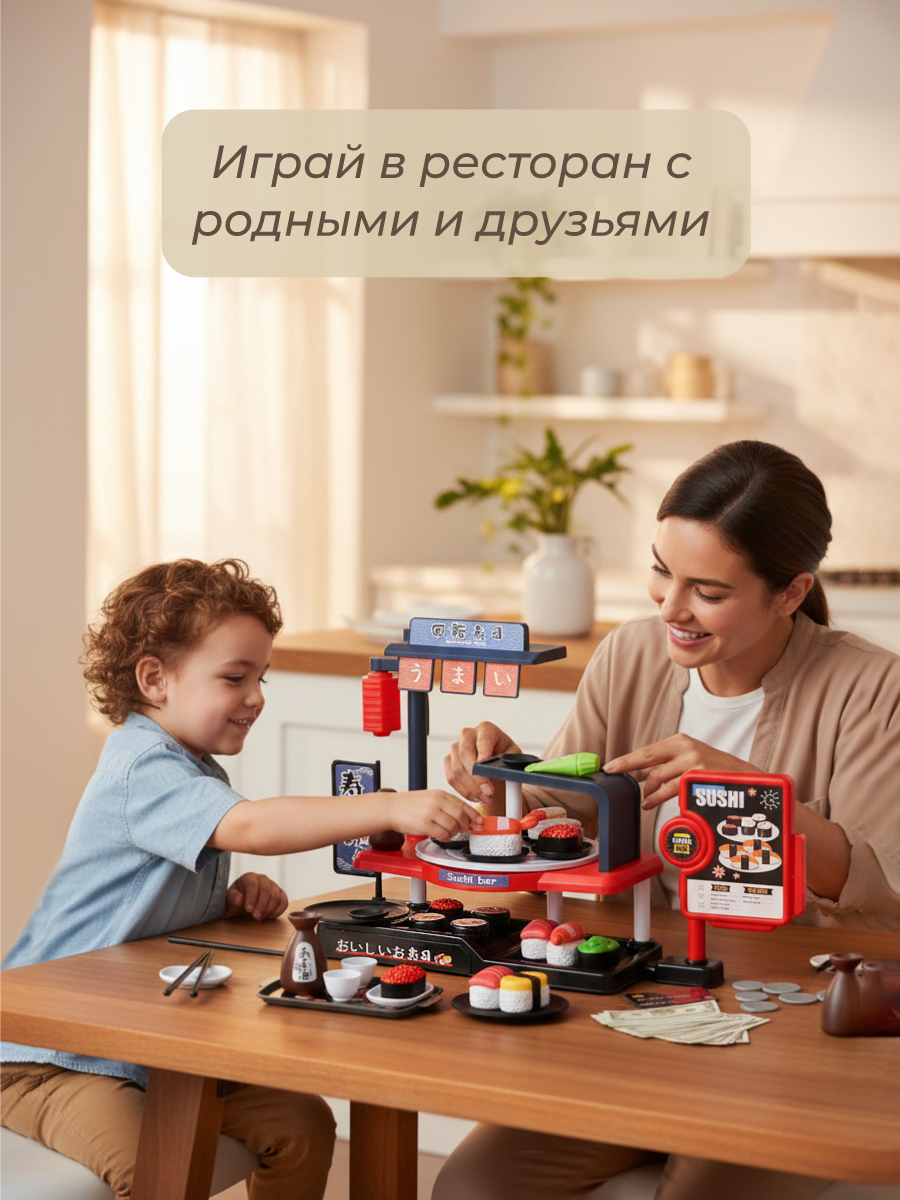 Игровой набор Veld Co Суши бар 66 предм. - фото 2