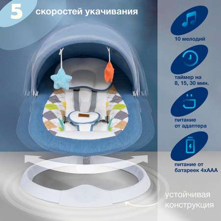 Электрокачели для новорожденных Nuovita Attento A1