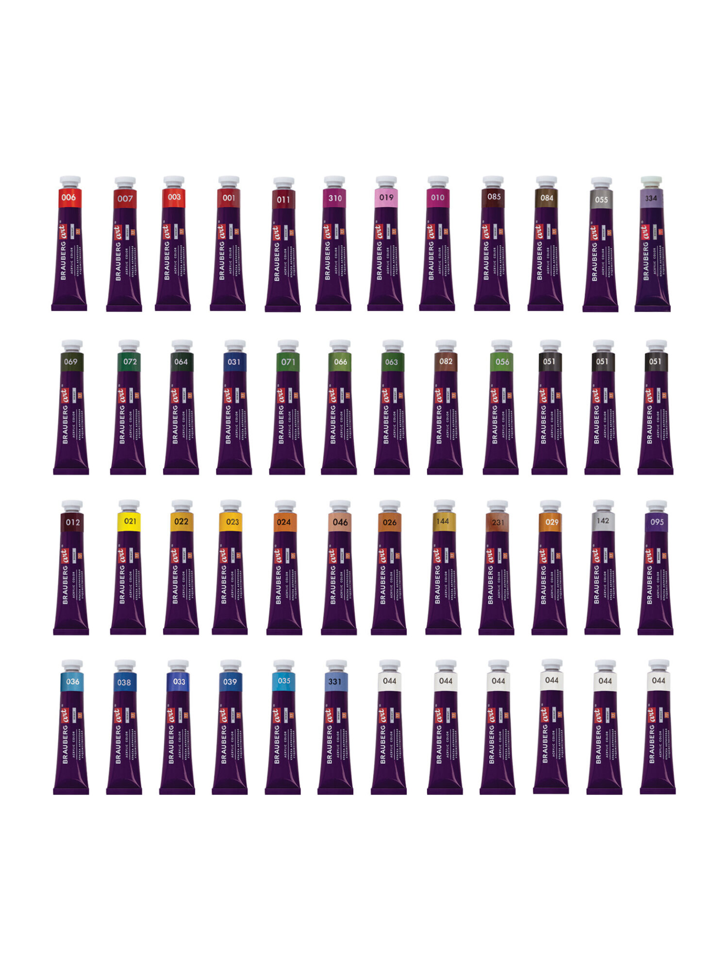 Краски акриловые Brauberg 48 цв. - фото 15