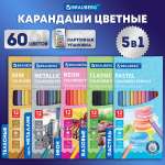 Карандаши цветные Brauberg 60 шт.