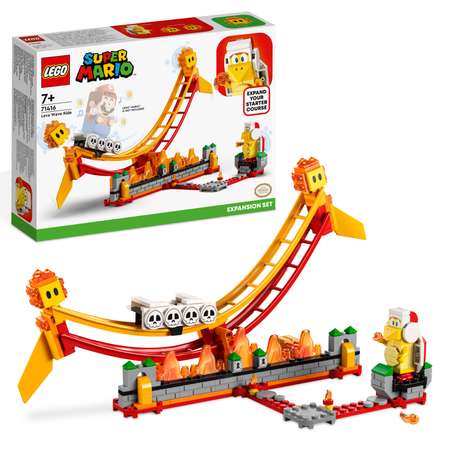 Конструктор LEGO Super Mario Lava Wave Ride блочный