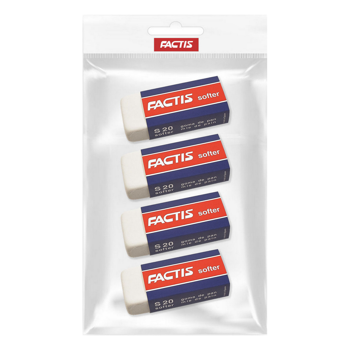 Ластик FACTIS 4 шт. - фото 5