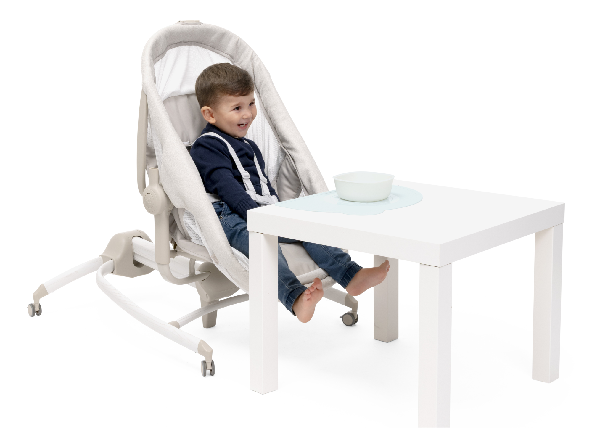 Детская кроватка Chicco Baby Hug Armonia 4в1 с рождения до 3 лет Mother Pearl овальная, без маятника (молочный) - фото 18