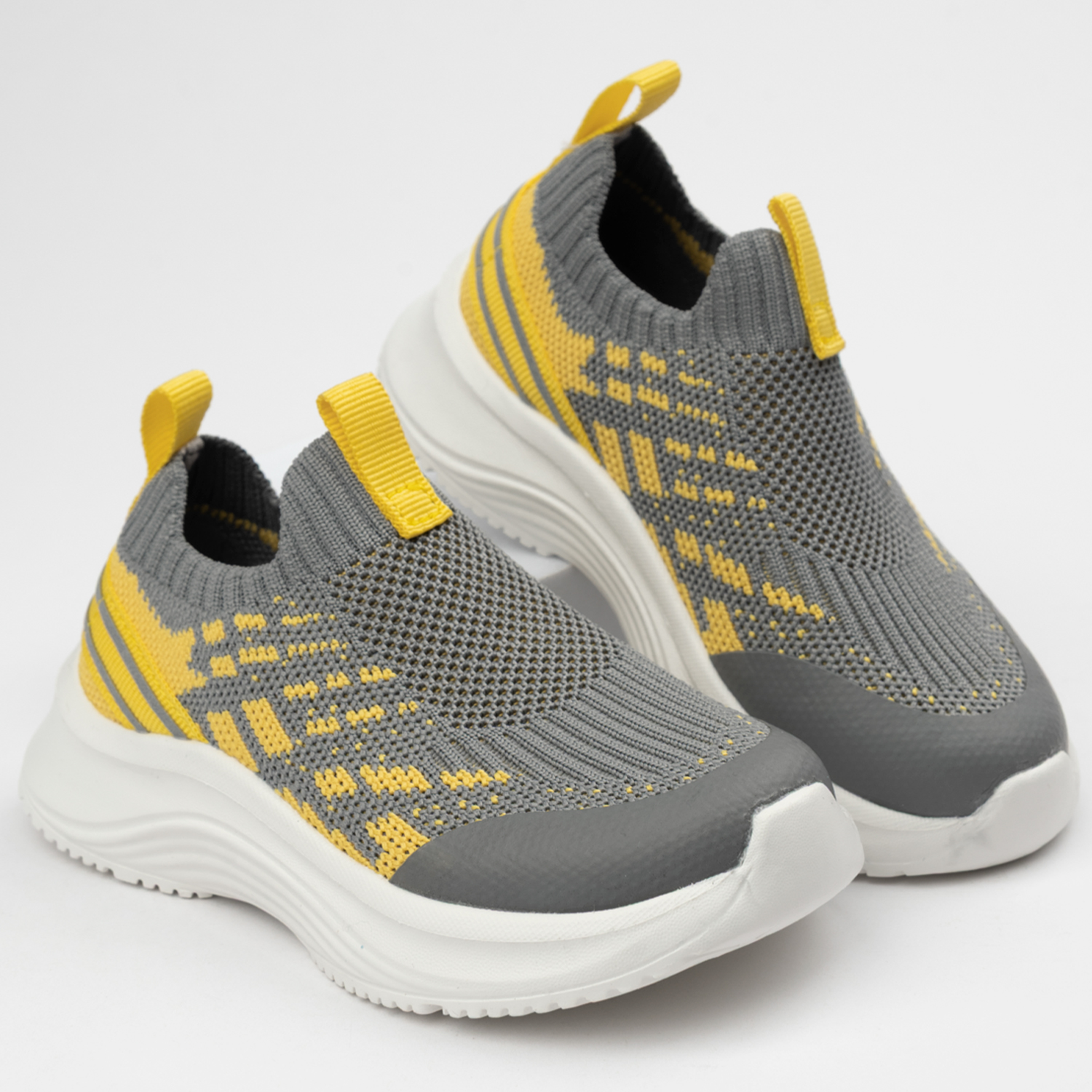 Кроссовки TikkaGo 8S02_59667_grey-yellow - фото 1