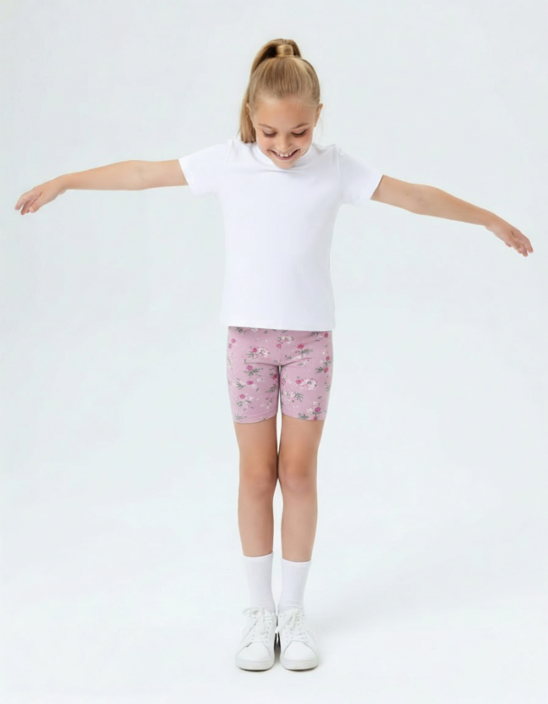 Велосипедки Персона Junior Сказочные цветы лиловые - фото 1