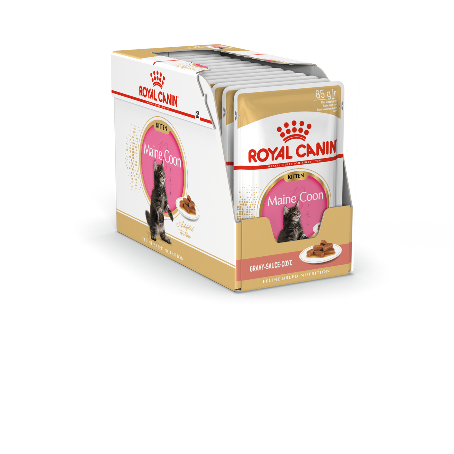 Корм влажный для котят ROYAL CANIN Kitten Maine Coon 85г соус пауч - фото 3